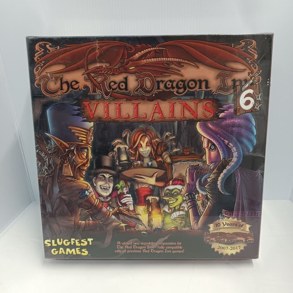 The Red Dragon Inn 6 Villains Board Game SlugFest Games In New Sealed